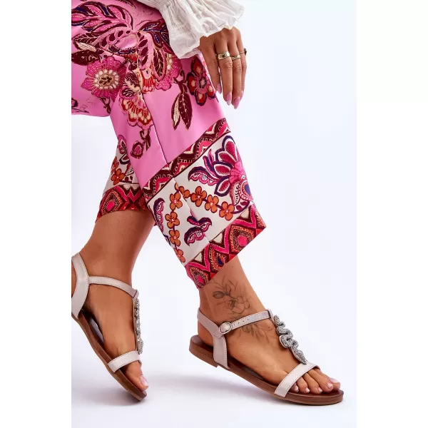  Damensandalen S.BARSKI KV-5541-42 BEIGE 