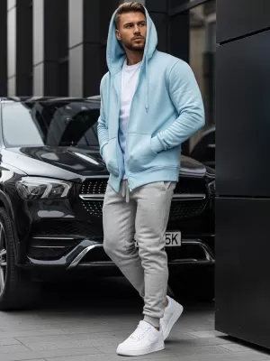 Herren-Sweatshirt DSTREET BX4246 HELLBLAU