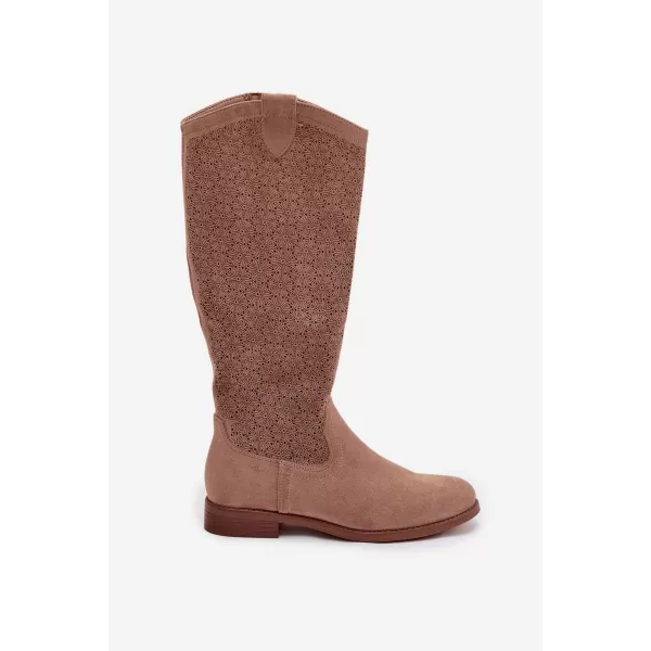 Damenstiefel S.BARSKI HY61-8022 BEIGE 