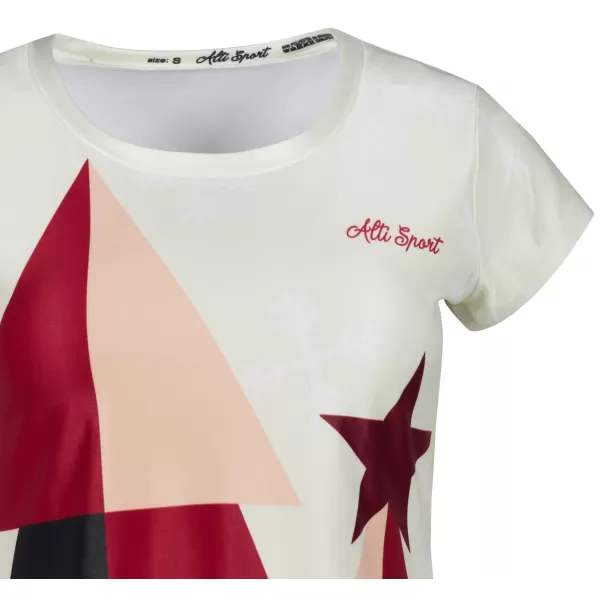  Premium-Weihnachts-T-Shirt für Damen ALTISPORT VOJ/ALWVN11TR06 CREMIG 