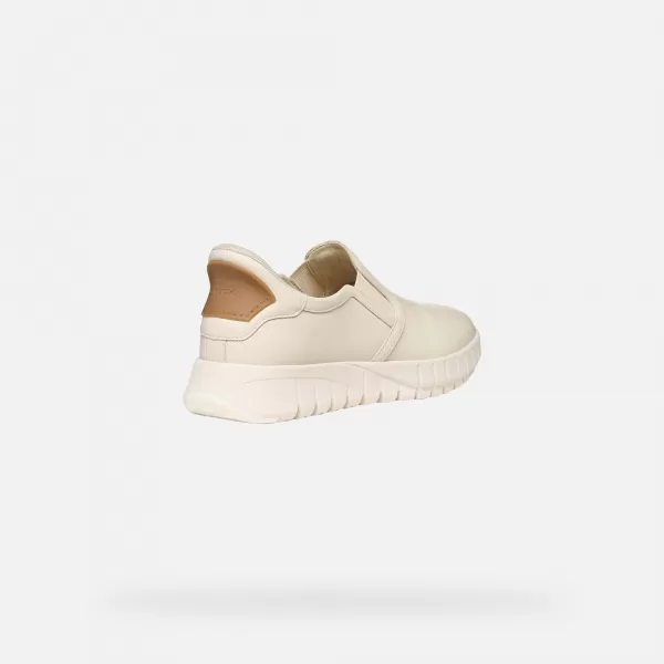  Damen-Sneaker GEOX FLEXTRIDE PLUS FAST IN G012972 CREMIG 