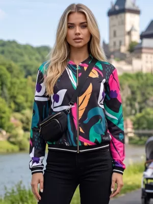 Damenjacke ALTISPORT HADARIT SCHWARZES MUSTER