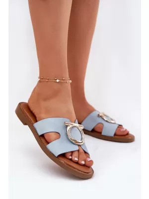 Damensandalen VINCEZA 17381 BLAU