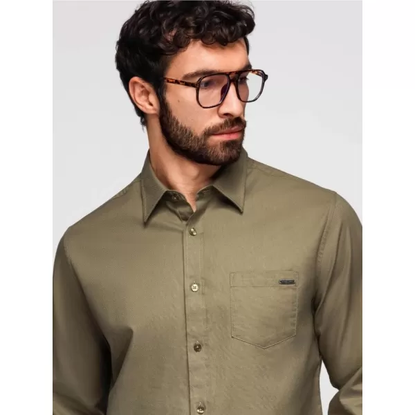  Herrenhemd OMBRE K695 OLIVE 