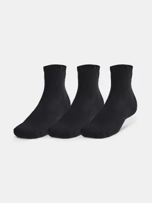 Socken UNDER ARMOUR UNISEX UA TC QTR (3 PÁRY) 1386372-001 SCHWARZ