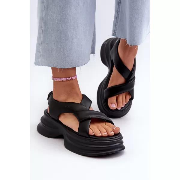  Damensandalen ZAZOO 2743 SCHWARZ 