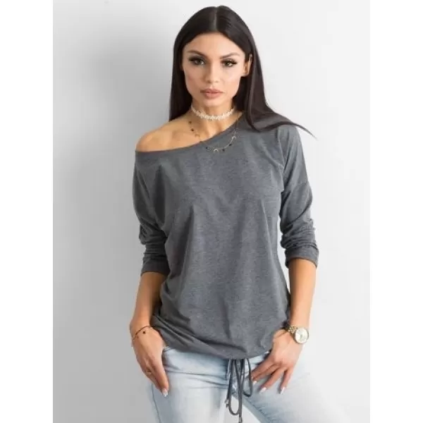  Damenbluse BASIC FEEL GOOD RV-BZ-4691.36P DUNKELGRAU 