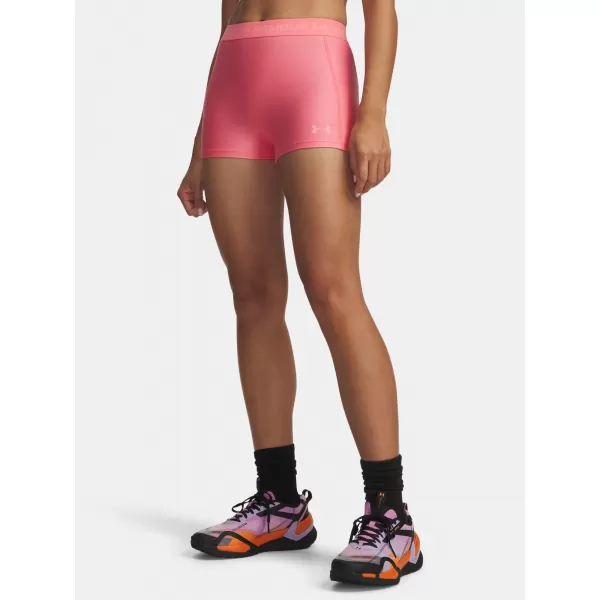  Damen-Shorts UNDER ARMOUR HEATGEAR SHORTY 6010725-600 ROSA 