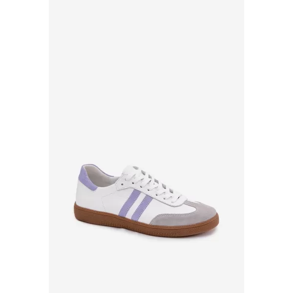  Damen-Sneaker ZAZOO N1068 WEIß/BLAUVIOLETT 