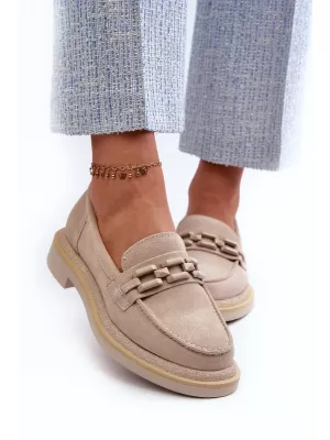 Damenmokassins S.BARSKI HX52-222 BEIGE