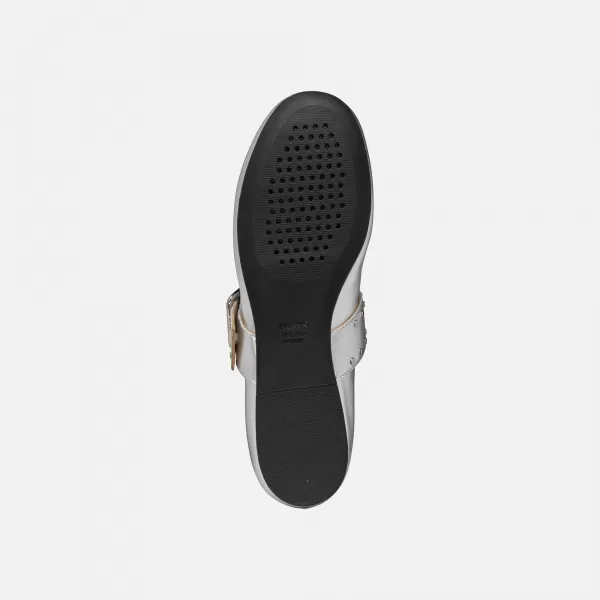  Ballerinas für Damen GEOX NEW PALMARIA G011977 SILBER 