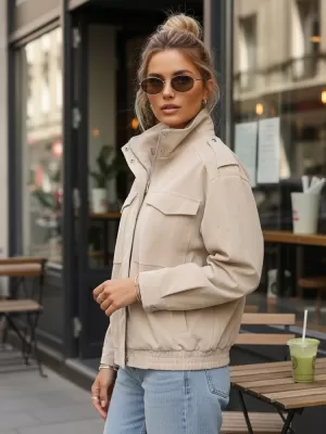 Damenjacke DSTREET TY5653 BEIGE