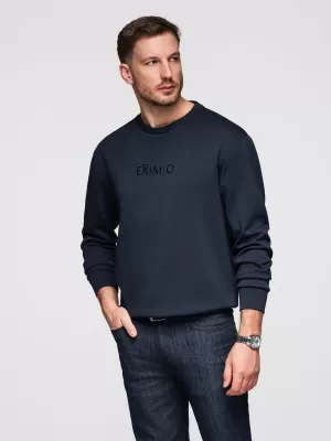 Herren-Sweatshirt OMBRE OM-SNBC-0199 DUNKELBLAU