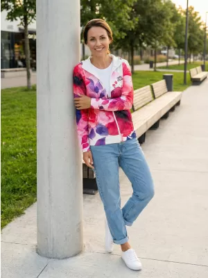 Hochwertiges Damen-Sweatshirt mit Reißverschluss ALTISPORT VOJ/ALW127MI02 ROSA