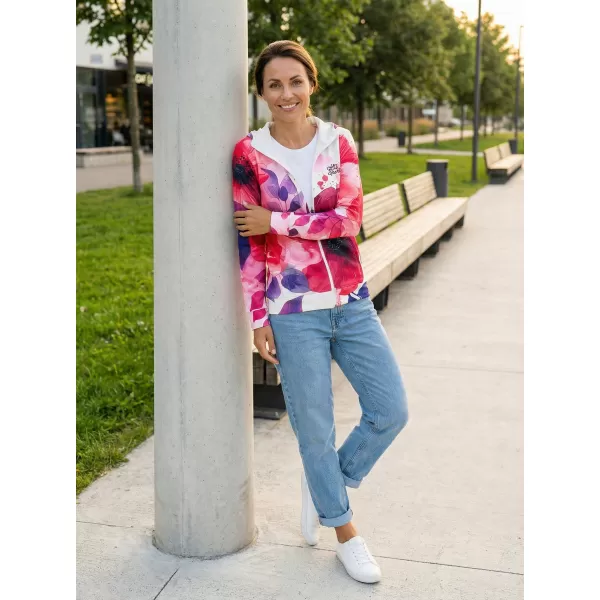 Hochwertiges Damen-Sweatshirt mit Reißverschluss ALTISPORT VOJ/ALW127MI02 ROSA 