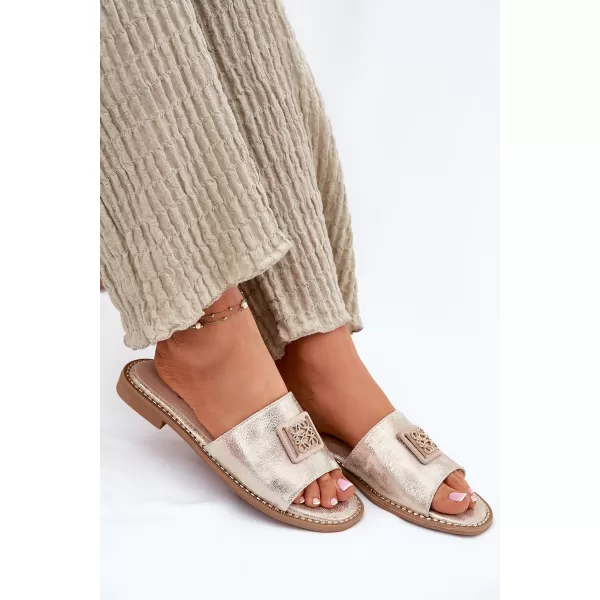  Damensandalen S.BARSKI KV51-089 HELLES GOLD 
