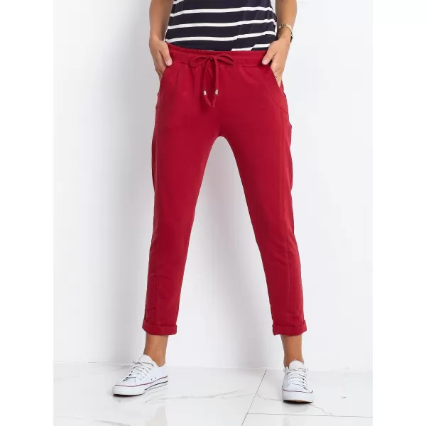  Damen-Jogginghose BASIC FEEL GOOD RV-DR-3589.06X BURGUND 