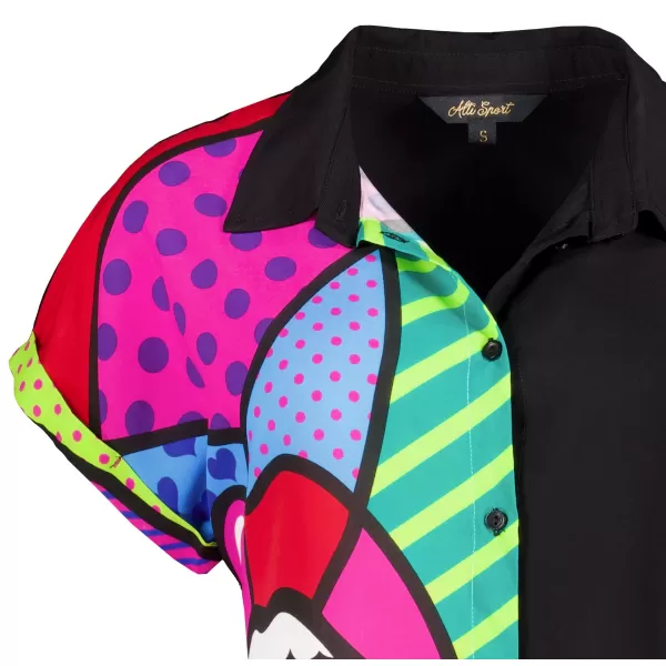  Damenhemd ALTISPORT HALIMA SCHWARZ 