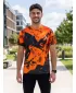 Premium-T-Shirt für Herren ALTISPORT VOJ/ALM131TR01 ORANGE/SCHWARZ