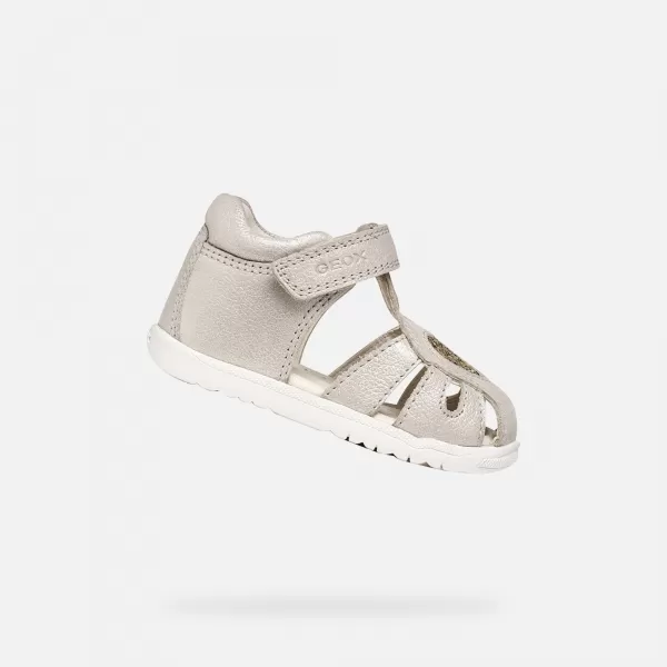  Erste Schritte für Mädchen GEOX SANDAL MACCHIA B654WA0MAEWC0262 GRAU 