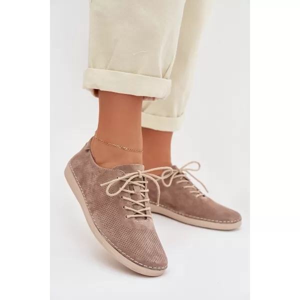  Damenschuhe S.BARSKI LR61-7080 DUNKELBEIGE 