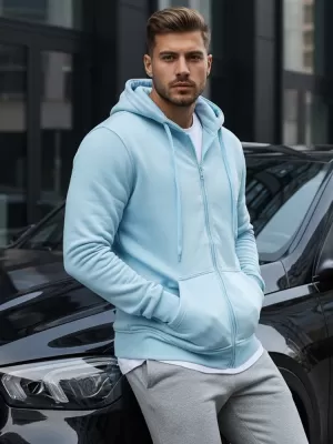 Herren-Sweatshirt DSTREET BX4246 HELLBLAU
