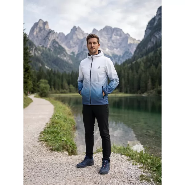  Premium-Softshelljacke für Herren ALTISPORT VOJ/ALM126JACK01 MARINEBLAU/WEIß 