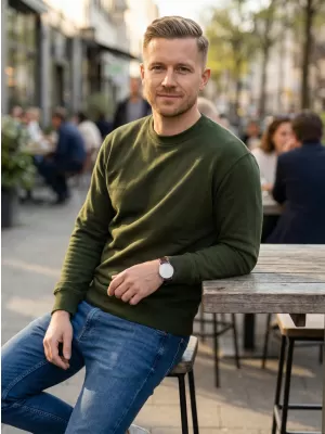 Sweatshirt ALTISPORT NoPrint NP/ALU624 MILITÄR
