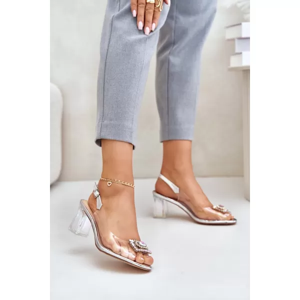  Damensandalen S.BARSKI MR42-031 SILBER 