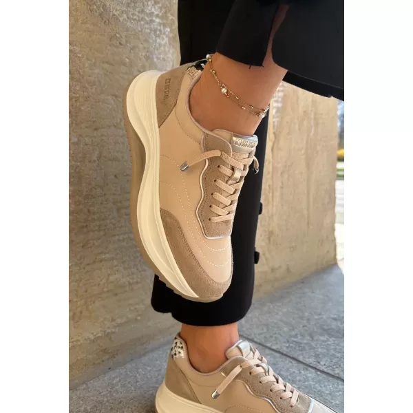  Damen-Sneaker BIG STAR RR274A345 BEIGE Big Star Shoes 