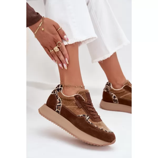  Damen-Sneaker BIG STAR OO274A313 BRAUN/BEIGE Big Star Shoes 