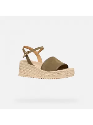 Damensandalen GEOX ALEMERIA G012886 KHAKI
