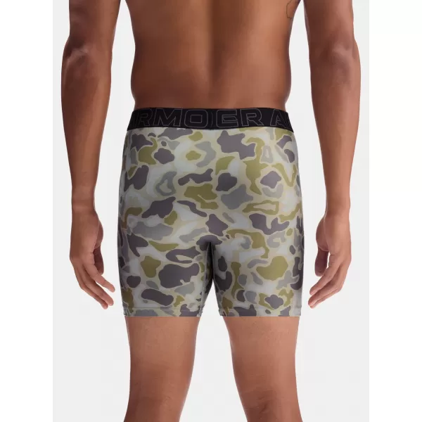  Herren-Boxershorts UNDER ARMOUR UA PERFORMANCE TECH - PRINT 6IN - 1PK 1383875-069 TITAN 