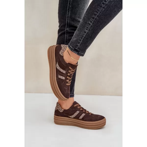  Damenschuhe ZAZOO N1176 BRAUN/BEIGE 