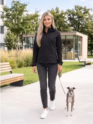 Softshelljacke für Damen ALTISPORT NoPrint NP/ALW945 SCHWARZ