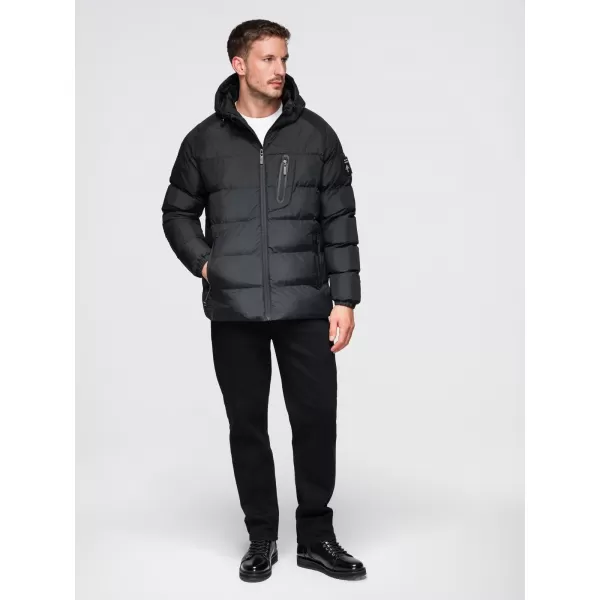  Herrenjacke OMBRE OM-JAHP-0302 SCHWARZ 