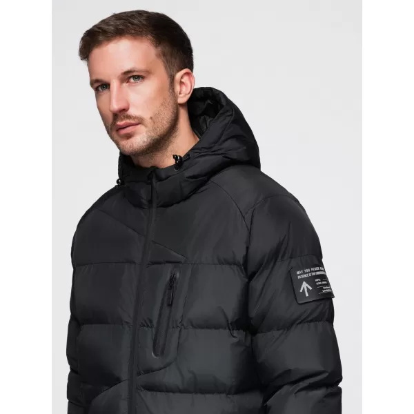  Herrenjacke OMBRE OM-JAHP-0302 SCHWARZ 
