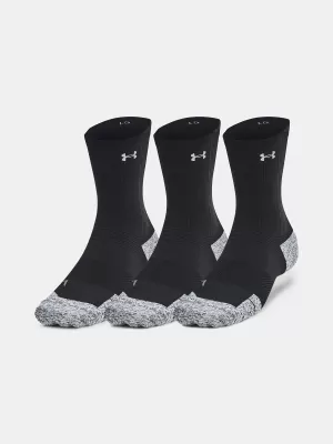 Socken UNDER ARMOUR UA AD RUN CUSHION CREW (3 PÁRY) 1387043-001 SCHWARZ
