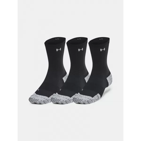  Socken UNDER ARMOUR UA AD RUN CUSHION CREW (3 PÁRY) 1387043-001 SCHWARZ 