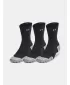 Socken UNDER ARMOUR UA AD RUN CUSHION CREW (3 PÁRY) 1387043-001 SCHWARZ