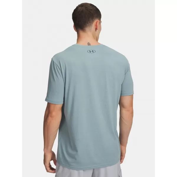  Herren-T-Shirt UNDER ARMOUR UA TEAM ISSUE WORDMARK SS 1329582-323 GRÜN 