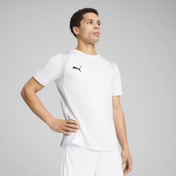  Funktions-T-Shirt für Herren PUMA TEAMCUP JERSEY 706272-04 PUMA WEIß/PUMA SCHWARZ 