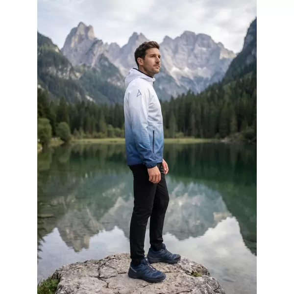  Premium-Softshelljacke für Herren ALTISPORT VOJ/ALM126JACK01 MARINEBLAU/WEIß 