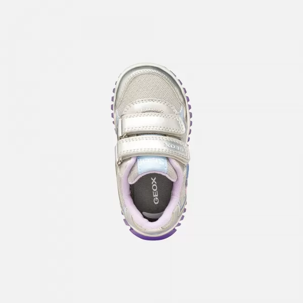  Mädchen-Sneaker GEOX LIGHTYLOO B6561C0AJASC1316 SILBER 