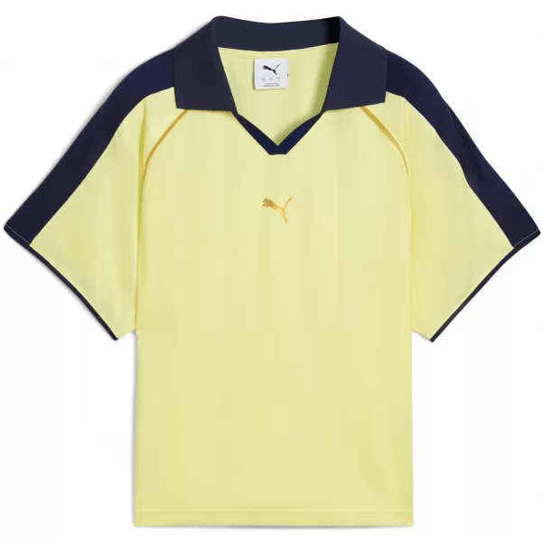  Funktions-T-Shirt für Damen PUMA T7 RELAXED FOOTBALL JERSEY 632157-35 GOLDENER MOND 