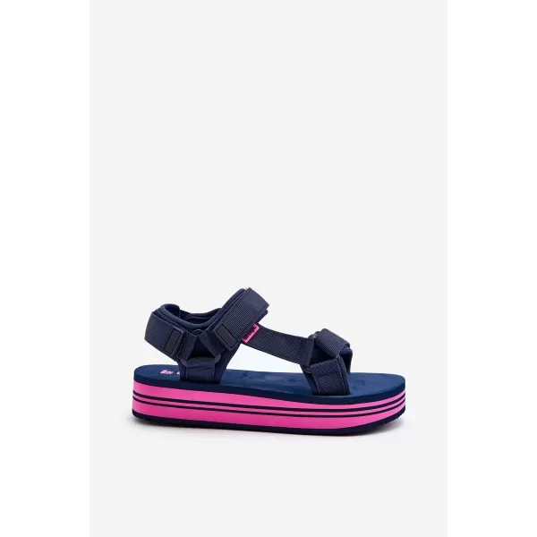  Damensandalen LEE COOPER LCW-24-05-2753L MARINE/FUCHSIA 