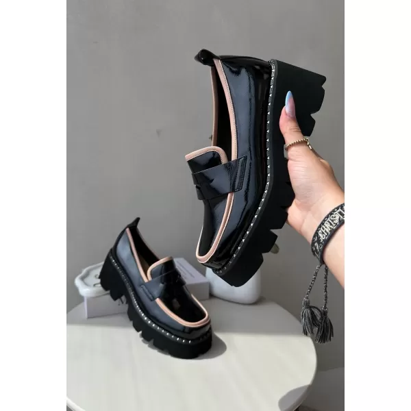  Damenmokassins D&A MR870-32 SCHWARZ 
