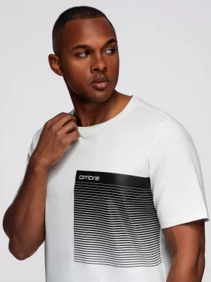 Herren-T-Shirt OMBRE OM-TSPT-0246 WEIß