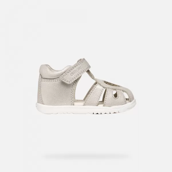  Erste Schritte für Mädchen GEOX SANDAL MACCHIA B654WA0MAEWC0262 GRAU 
