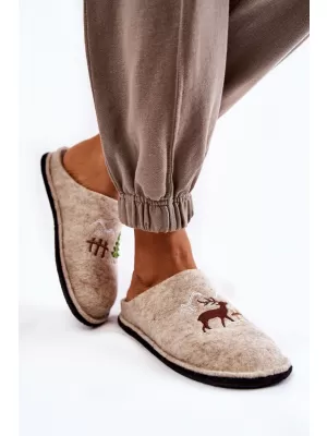 Damenhausschuhe BIG STAR KK276016 BEIGE Big Star Shoes